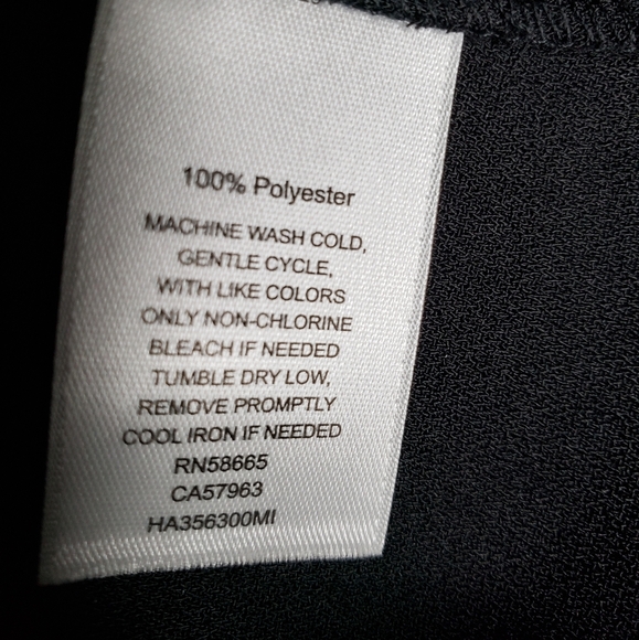 Halogen Black Lightweight A-line Casual Hidden Zipper Knee length Dress sz S - Picture 6 of 12